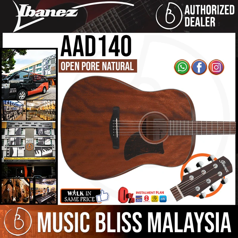 Ibanez AAD140 Acoustic Guitar - Open Pore Natural