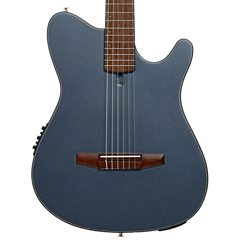 Ibanez FRH10N Acoustic-Electric Nylon String Guitar, Indigo Blue Metallic Flat