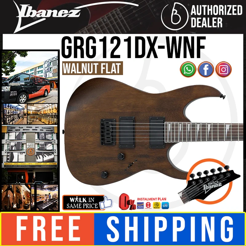 Ibanez Gio GRG121DX Electric Guitar - Walnut Flat