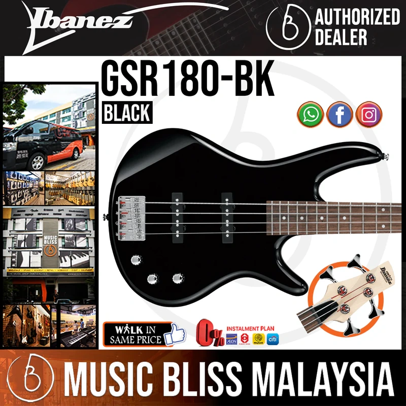 Ibanez Gio GSR180 Electric Bass Guitar - Black