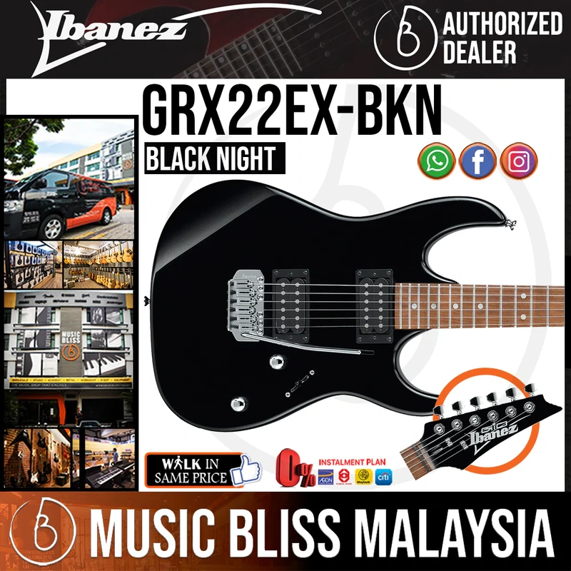 Ibanez GRX22EX Electric Guitar - Black Night
