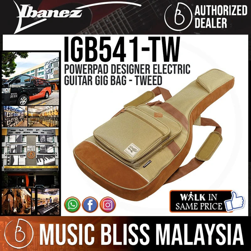 Ibanez IGB541 PowerPad Designer Electric Guitar Gig Bag - Tweed