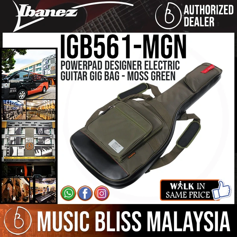 Ibanez IGB561 Powerpad Electric Guitar Bag - Moss Green