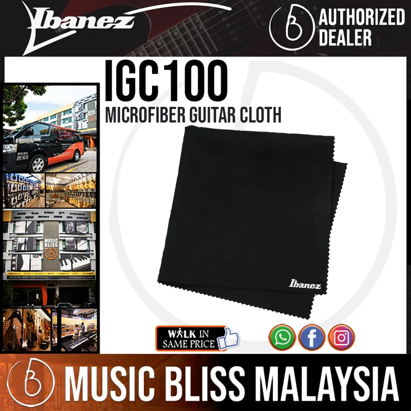 Ibanez IGC100 Microfiber Guitar Cleaning & Polishing Cloth