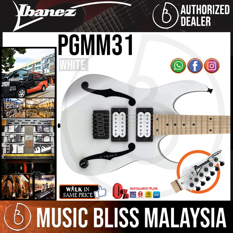 Ibanez Paul Gilbert Signature PGMM31 Electric Guitar - White
