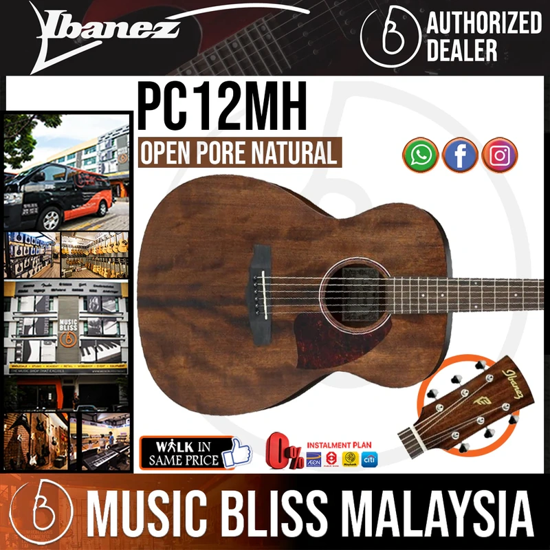 Ibanez PC12MH Acoustic Guitar - Open Pore Natural