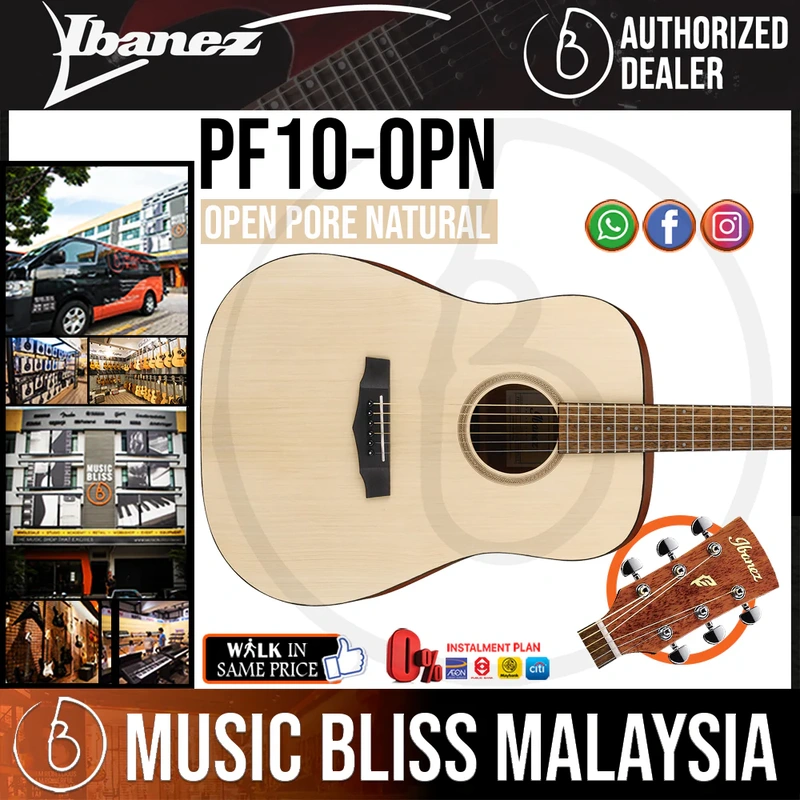 Ibanez PF10 Acoustic Guitar - Open Pore Natural
