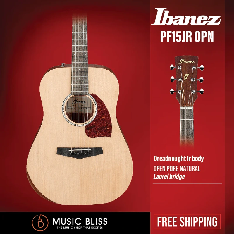 Ibanez PF15JR Acoustic Guitar - Open Pore Natural