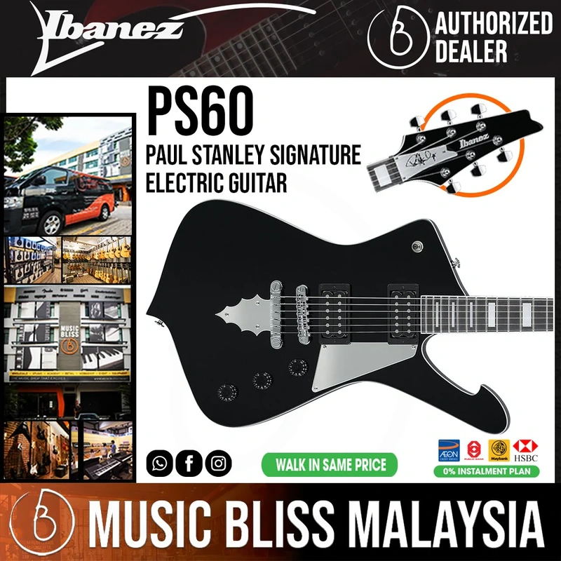 Ibanez PS60 Paul Stanley Signature Electric Guitar - Black