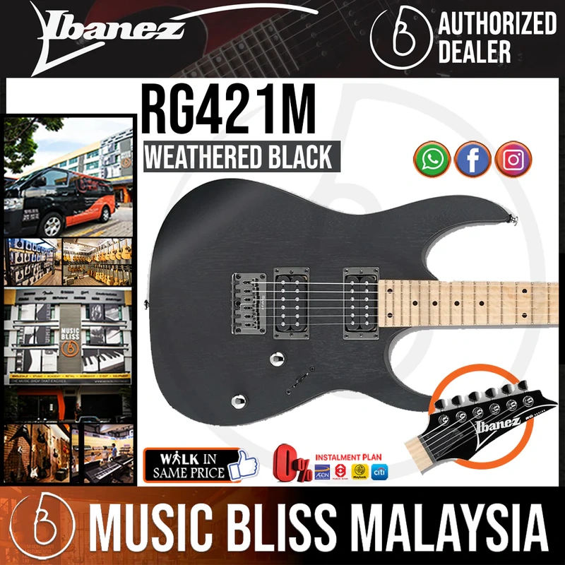 Ibanez RG421M Electric Guitar - Weathered Black