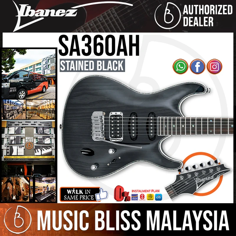 Ibanez SA360AH Electric Guitar - Stained Black