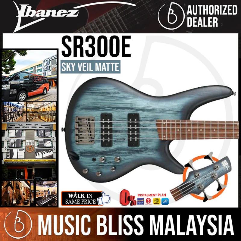 Ibanez Standard SR300E Electric Bass Guitar - Sky Veil Matte
