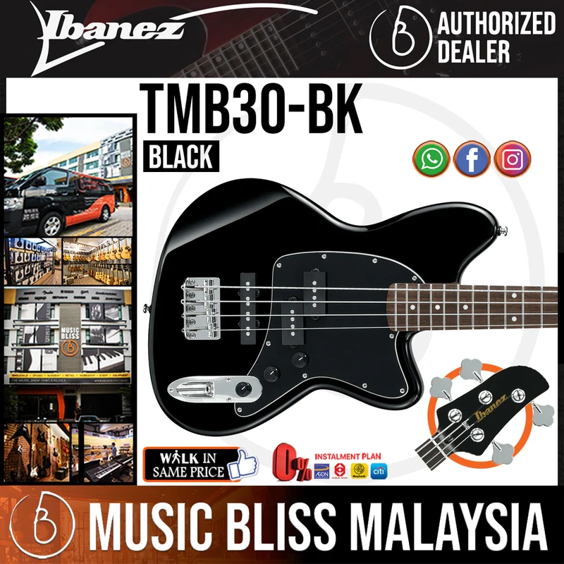 Ibanez Talman Standard TMB30 Electric Bass Guitar - Black