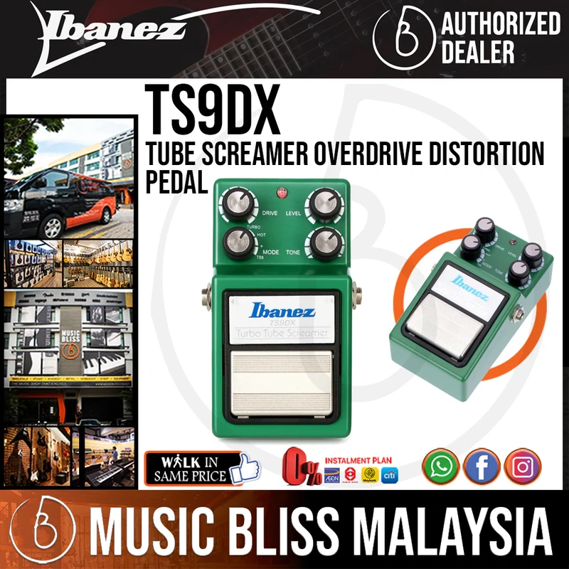 Ibanez TS9DX Tube Screamer Overdrive Distortion Pedal