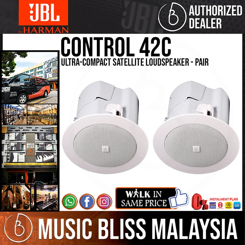 JBL Control 42C Ultra-compact Satellite Loudspeaker - Pair