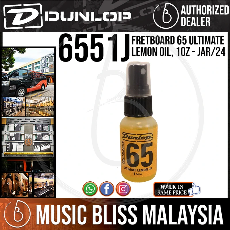 Jim Dunlop 6551J Lemon Oil Guitar Fretboard Polish / Cleaner