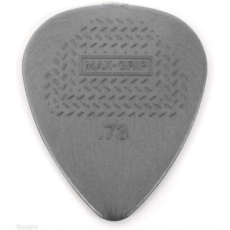 Jim Dunlop Max-Grip Nylon Pick for Standard Guitar, 0.73mm Gauge
