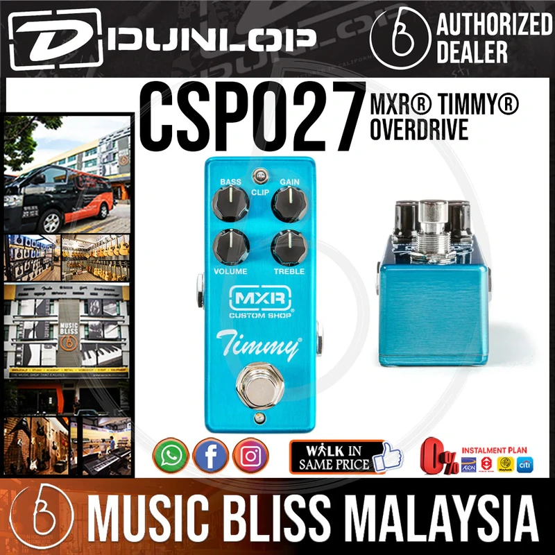 Jim Dunlop MXR CSP027 Timmy Overdrive Mini Pedal