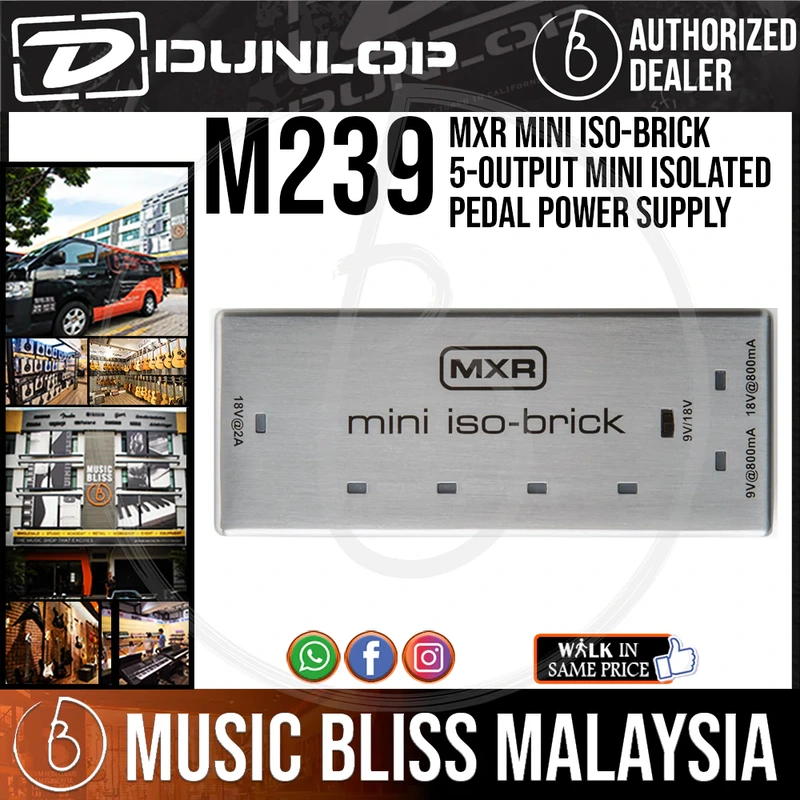 Jim Dunlop MXR M239 Mini Iso-Brick 5-output Mini Isolated Pedal Power Supply