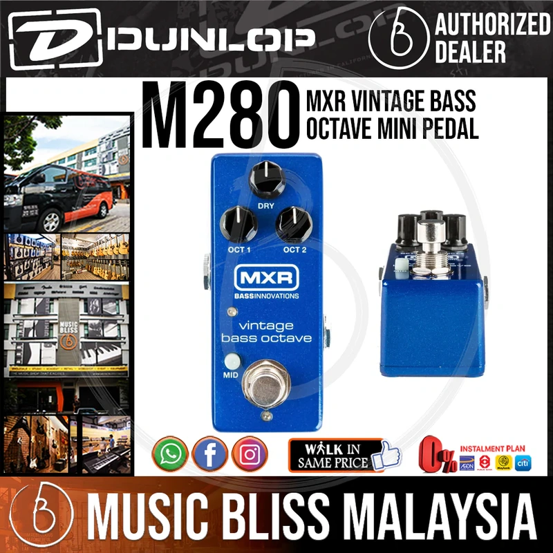 Jim Dunlop MXR M280 Vintage Bass Octave Mini Pedal