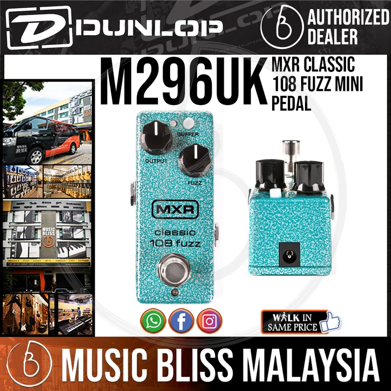 Jim Dunlop MXR M296 Classic 108 Fuzz Mini Pedal