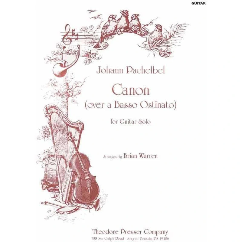 Johann Pachelbel: Canon (Over a Basso Ostinato) for Guitar Solo - Notation Only