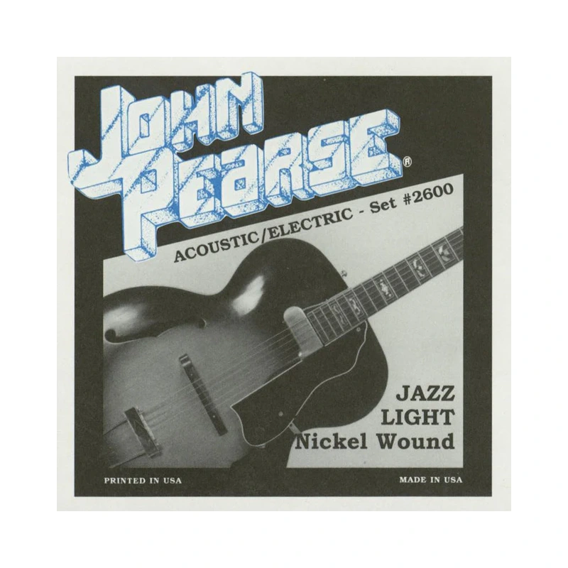 John Pearse 2600 Jazz Light Acoustic/Electric Guitar Strings