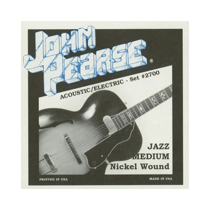 John Pearse 2700 Jazz Medium Acoustic/Electric Guitar Strings