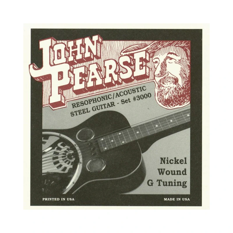 John Pearse 3000 G Tuning Nickel Resophonic Guitar Strings