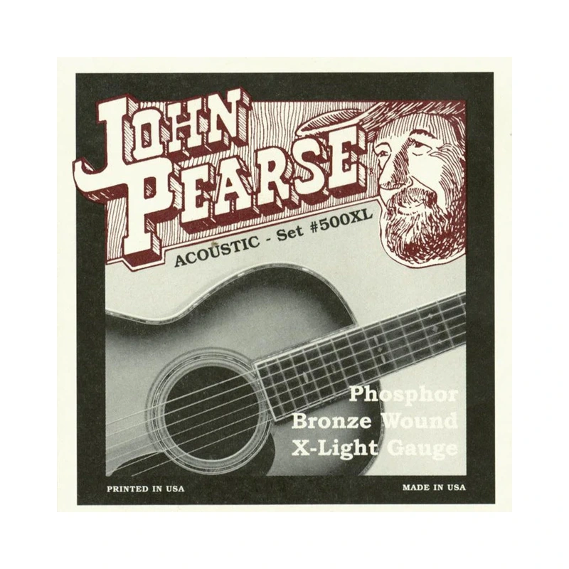 John Pearse 500XL Phosphor Bronze Extra Light Acoustic Guitar Strings