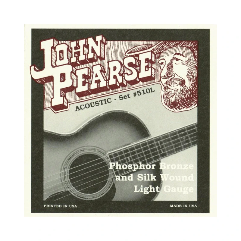 John Pearse 510L Phosphor Bronze and Silk Light Acoustic Guitar Set