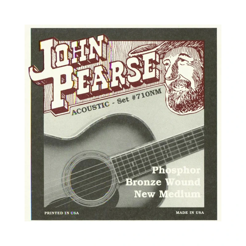John Pearse 710NM Phosphor Bronze New Medium Acoustic Guitar Strings