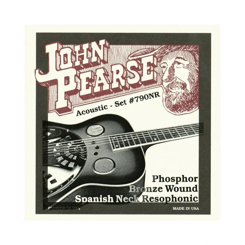 John Pearse 790NR Phosphor Bronze Round Neck Resonator Guitar Strings