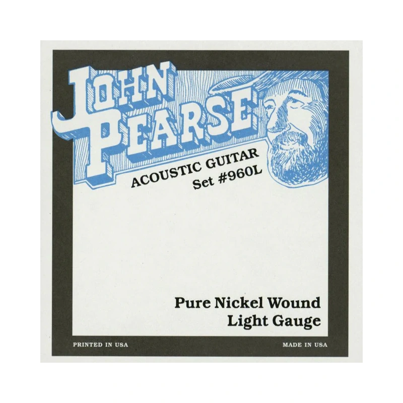 John Pearse 960L Nickel Light Acoustic/Electric Guitar Strings