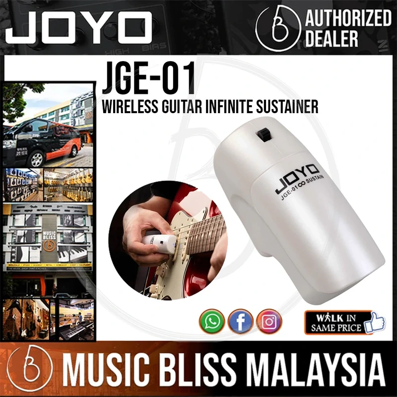 JOYO JGE-01 Wireless Guitar Infinite Sustainer, Handheld String Sustainer, Guitar Effect Pedal Trigger