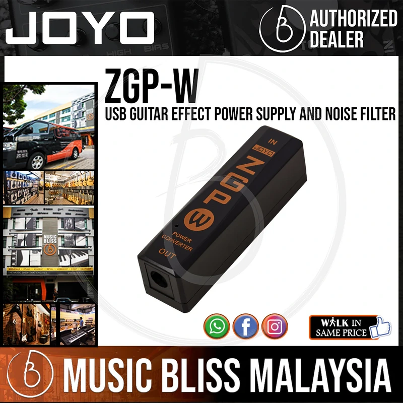 Joyo JP-06W ZGP-W USB Guitar Effect Power Supply and Noise Filter - Isolated Output Power