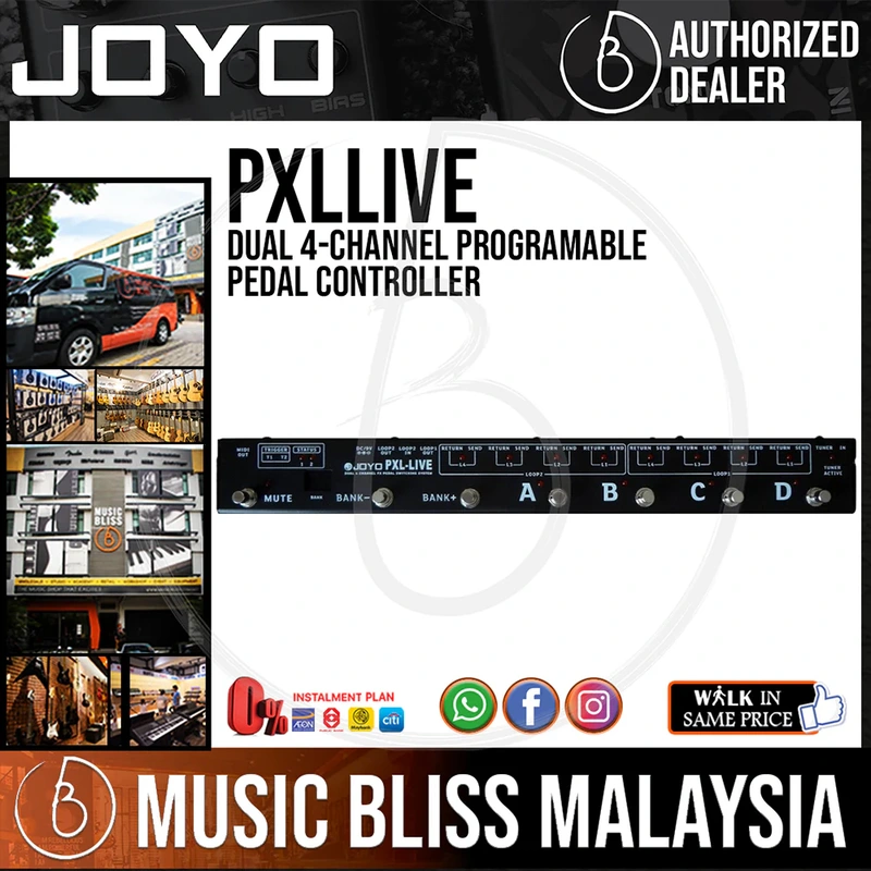 Joyo PXL-LIVE Dual 4-Channel Programable Pedal Controller