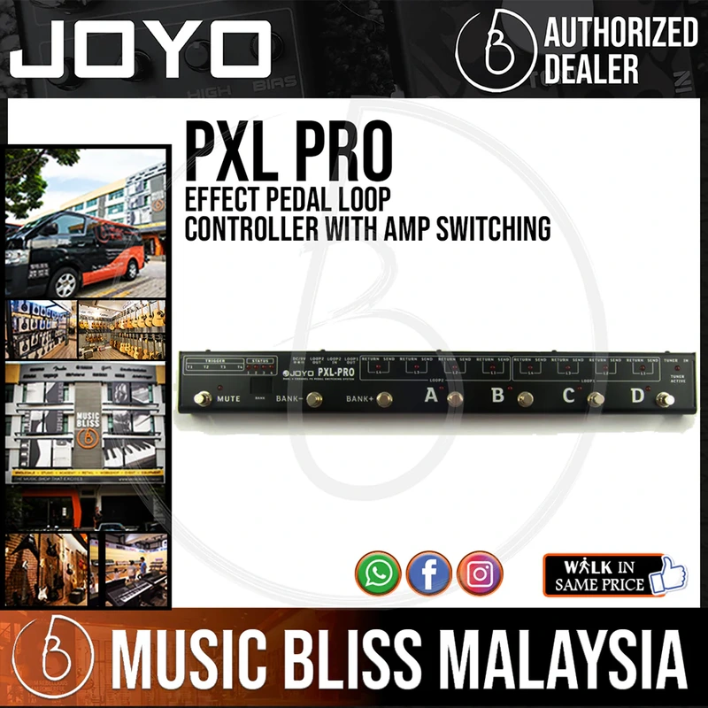 Joyo PXL-PRO Effect Pedal Loop Controller with Amp Switching