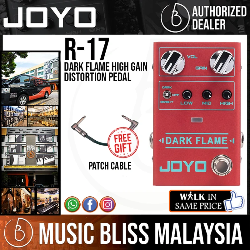 Joyo R-17 DARK FLAME High Gain Distortion Pedal