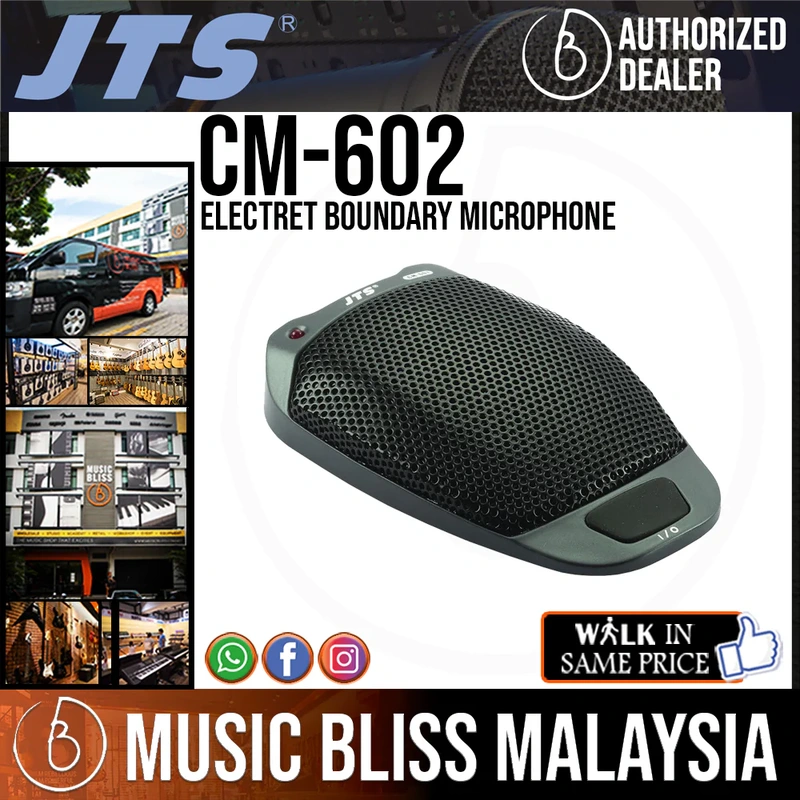 JTS CM-602 Electret Boundary Microphone