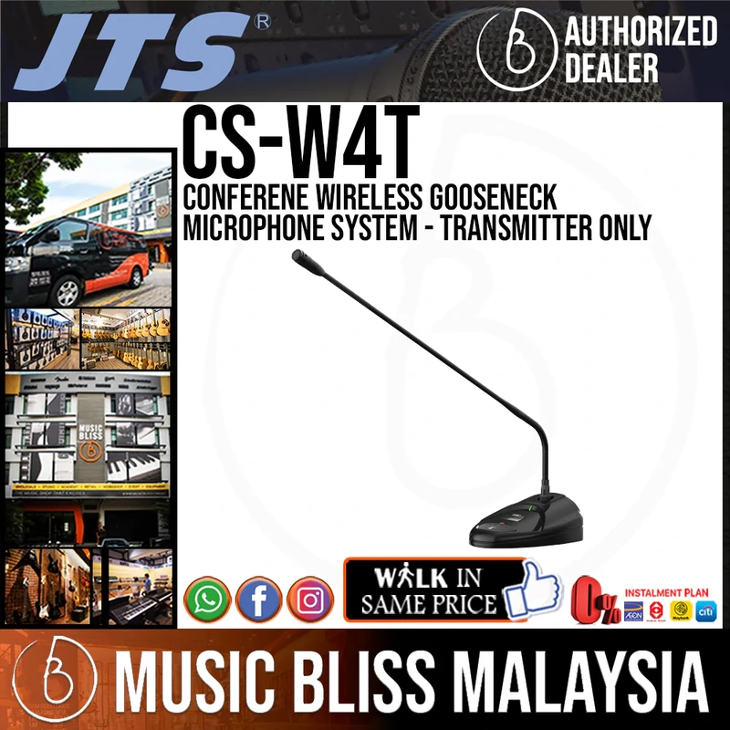 JTS CS-W4T Conferene Wireless Gooseneck Microphone System - Transmitter Only