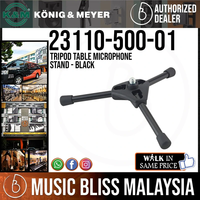 K&M 231/1 Tabletop Tripod Microphone Stand