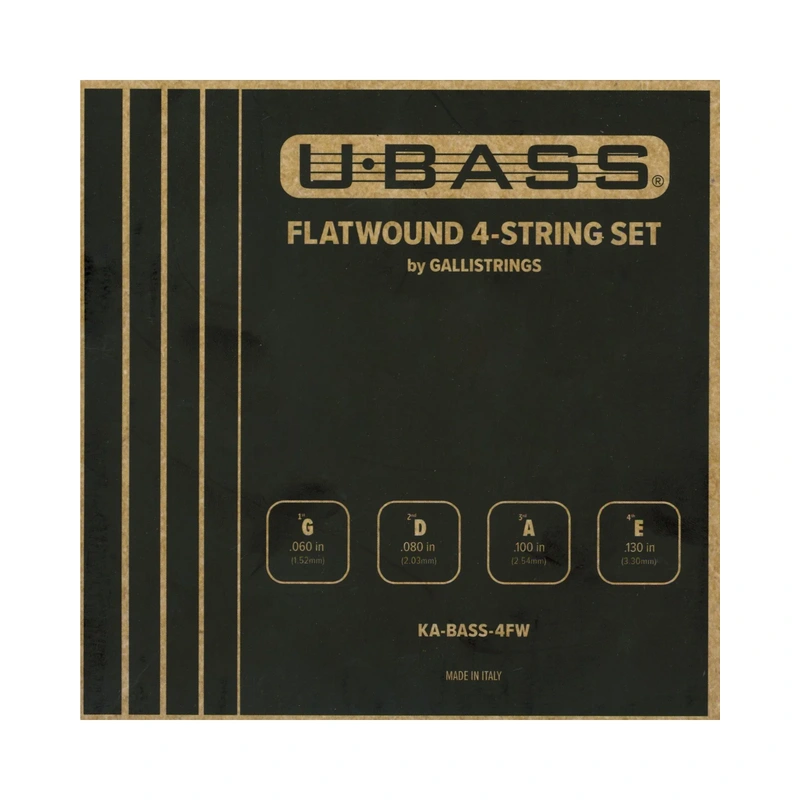 KALA UBASS FLATWOUND 4-STRING SET BY GALLISTRINGS