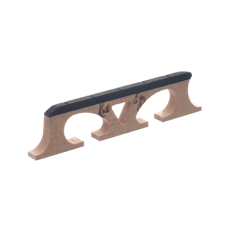 Kat Eyz Old Wood Banjo Bridge, Crowe Spaced, 5/8" High