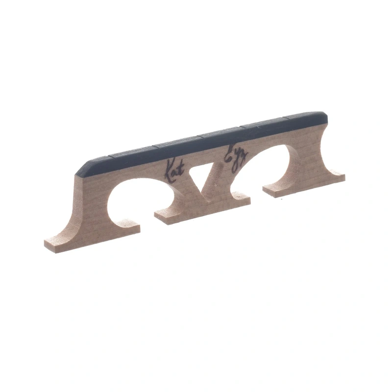 Kat Eyz Old Wood Banjo Bridge, Crowe Spaced, .656" High