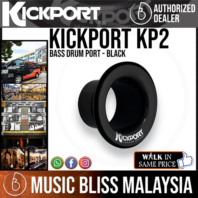 KickPort KP2 Bass Drum Port - Black