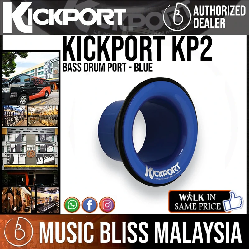 KickPort KP2 Bass Drum Port - Blue