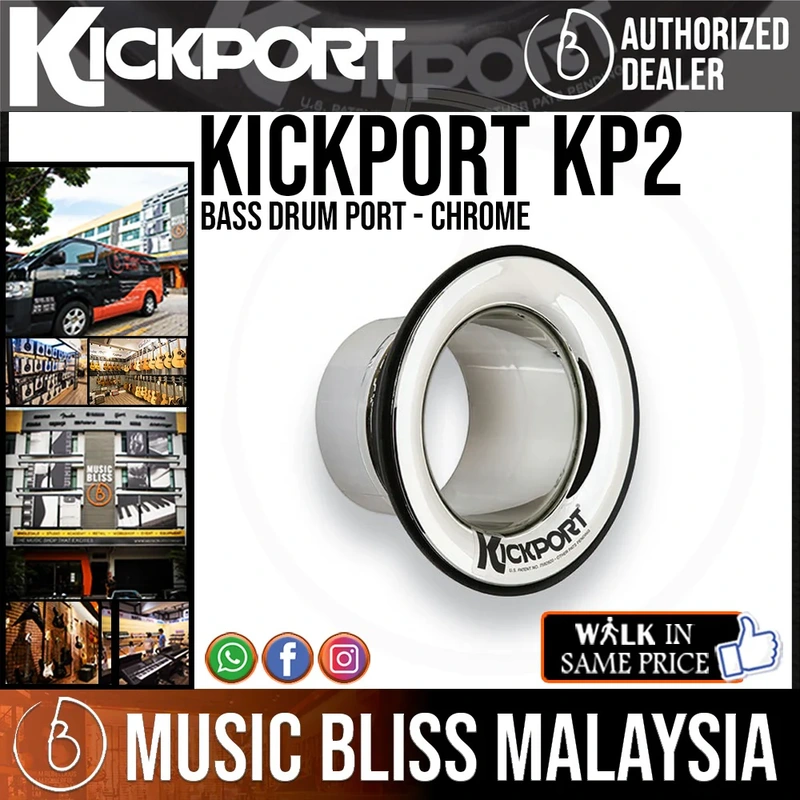 KickPort KP2 Bass Drum Port - Chrome