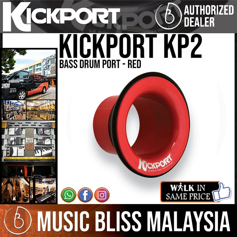 KickPort KP2 Bass Drum Port - Red