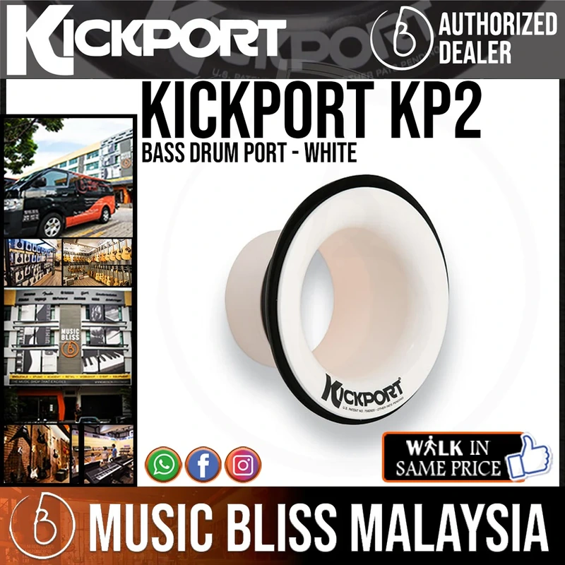 KickPort KP2 Bass Drum Port - White